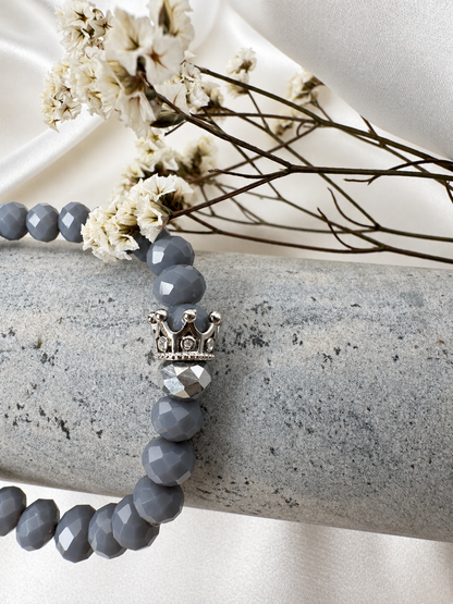 Silver Mist Crown Bracelet