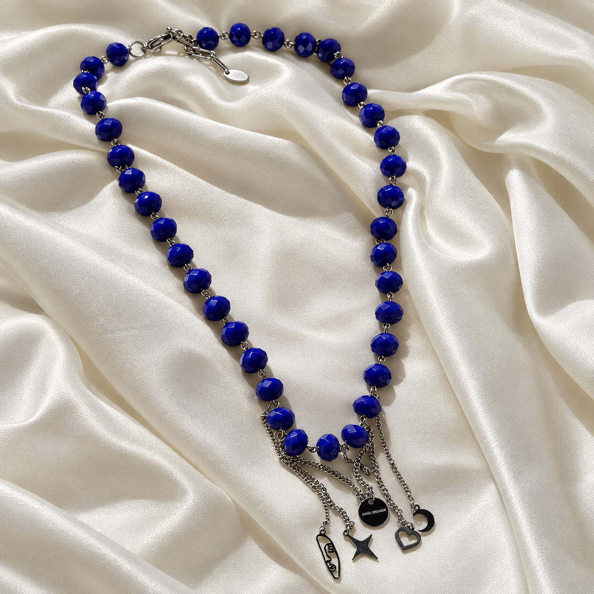 Blue Moon Charm Necklace