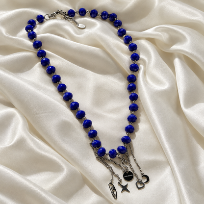 Blue Moon Charm Necklace