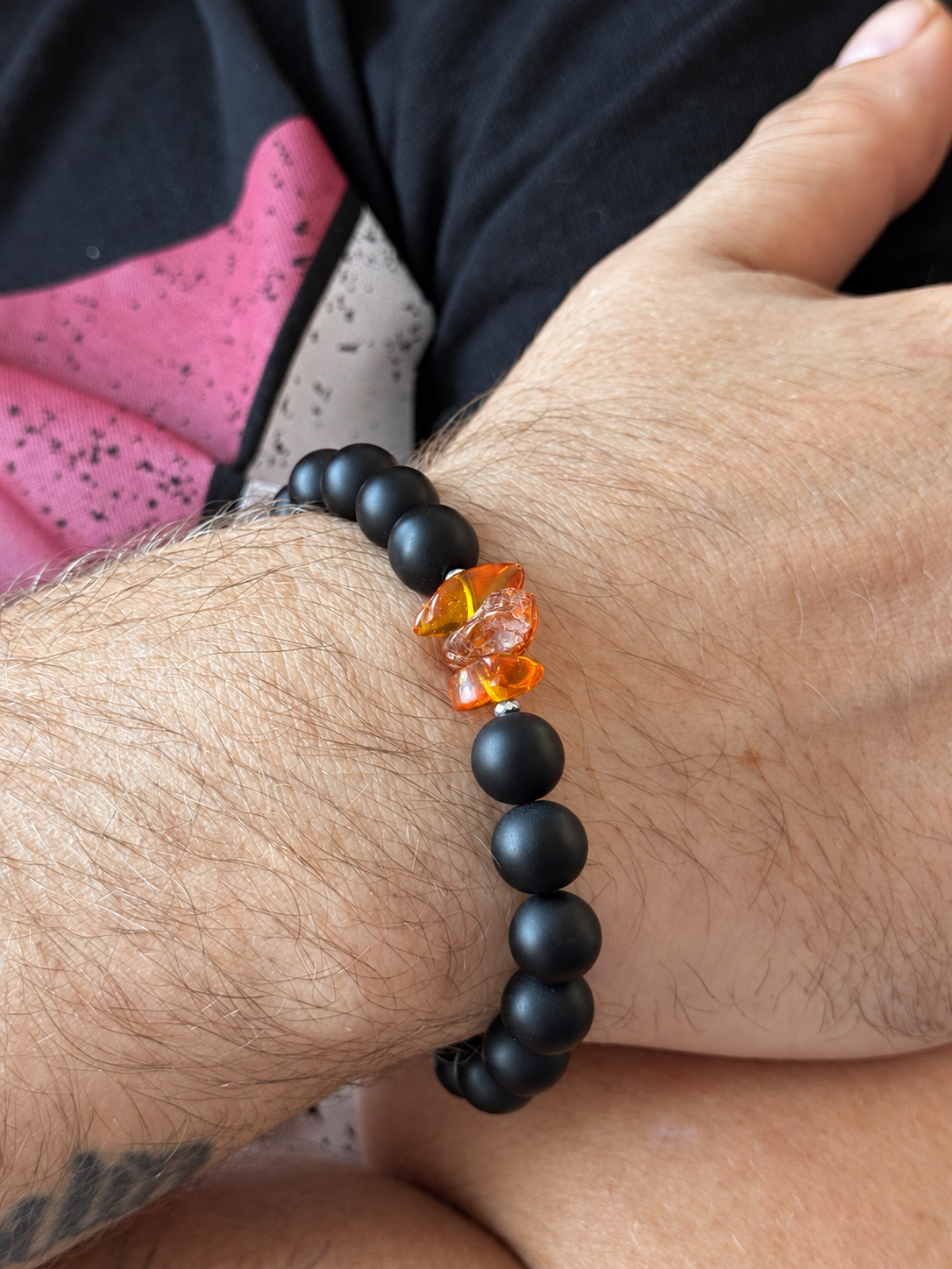 Amber Noir Bracelet