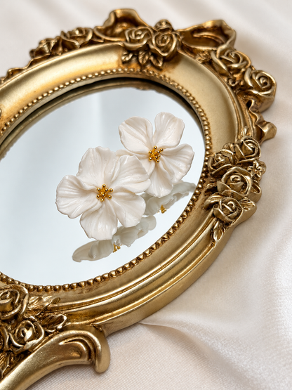 Pearl Bloom – Floral Earrings